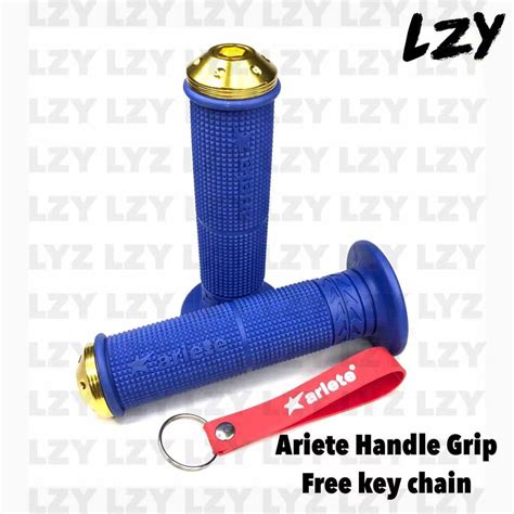 Ariete Rubber Handle Grip Aluminum Bar End With Key Chain For