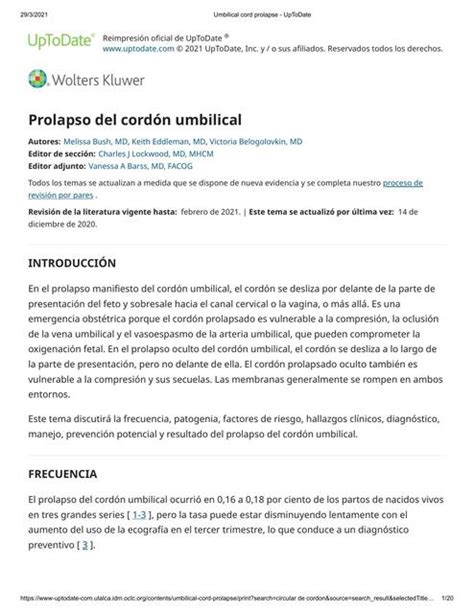 Prolapso Del Cord N Umbilical Chiqui Rojita Udocz