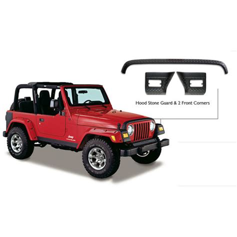 Trailarmor Hood Stone Guard And Front Corners Set For 97 06 Jeep Wrangler Tj Jeep And Suzuki