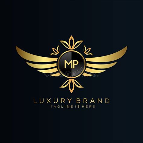 Mp Letter Initial With Royal Template Elegant With Crown Logo Vector Creative Lettering Logo