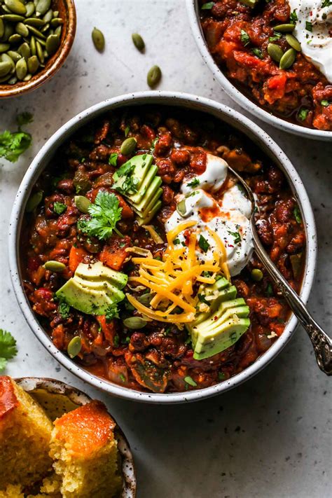 Slow Cooker Sweet Potato Black Bean Chili Dishing Out Health