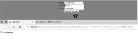 Delete Update In Php Using Mysql Sharp Tutorial