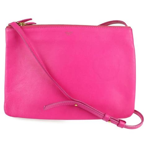 Céline Trio Pink Leather ref 762851 Joli Closet