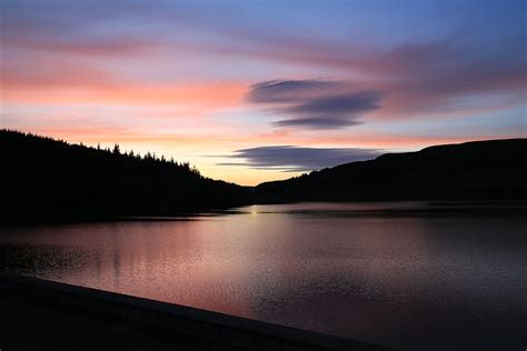 HD Wallpaper Rippling Body Of Water Near Trees Sky Dusk Nature