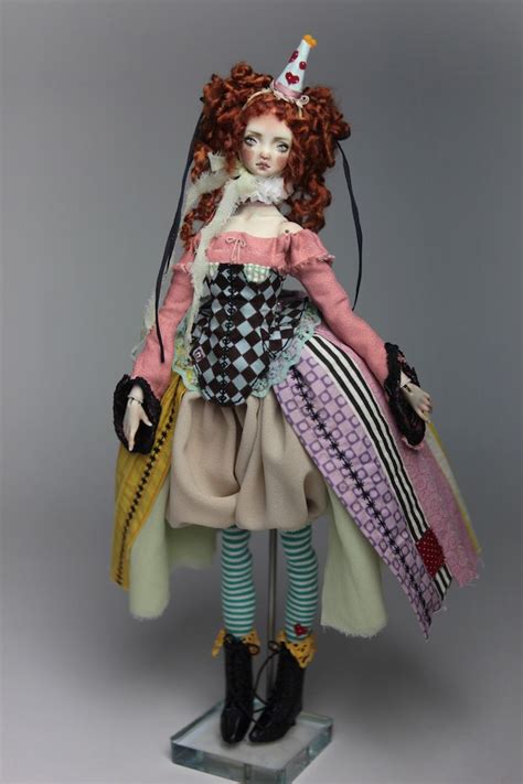 15″ Victorian Roadside Circus Bjd Clown Agata Clown Bjd Roadside