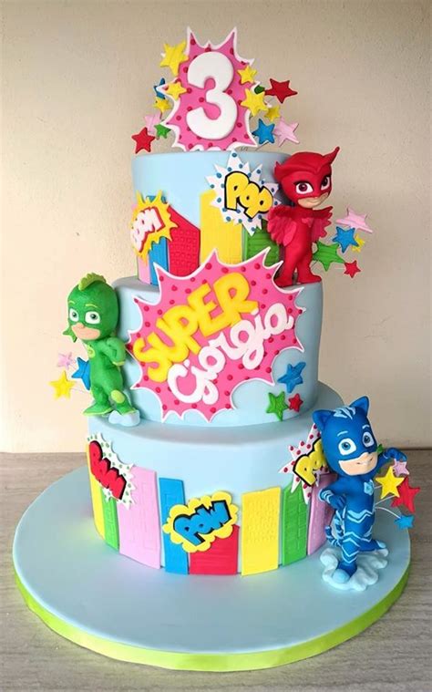 torta pj masks le torte decorate dei superpigiamini