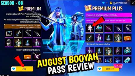 NEXT BOOYAH PASS IN FREE FIRE SEASON 8 BOOYAH PASS REVIEW AUGUST