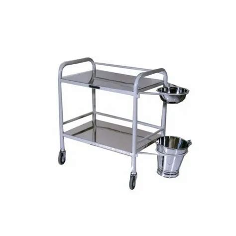 Stainless Steel Ss Hospital Dressing Trolley Size To Feet L X