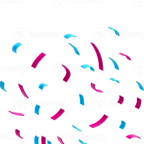 Colorful confetti streamers 24045123 PNG