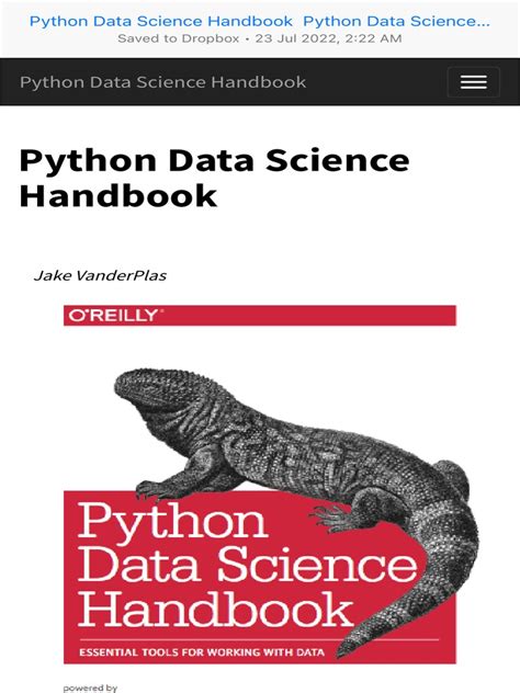 Python Data Science Handbook Python Data Science Handbook Pdf Machine Learning Python