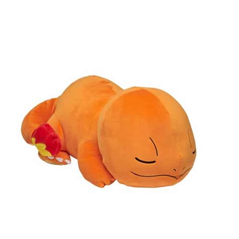 Peluche Pokémon Salamèche qui dort 40 cm Bandai King Jouet Peluches