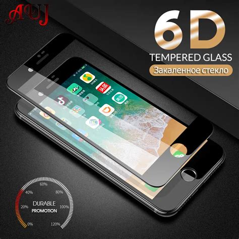 AUJ Protective Glass On The For IPhone 6 6S Plus Tempered Screen