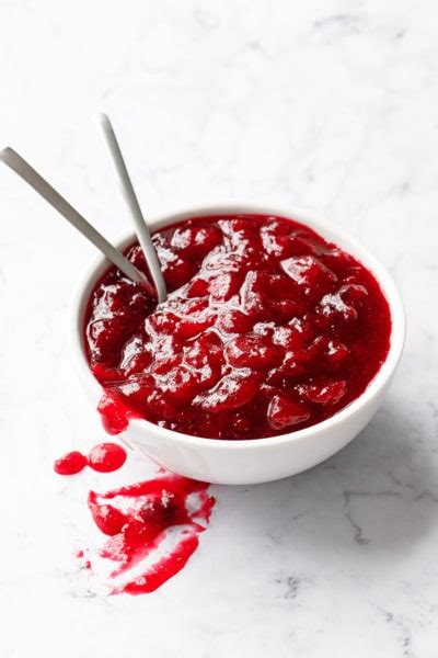 Classic Chunky Cranberry Sauce Love And Olive Oil