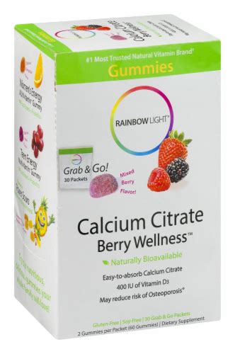 Rainbow Light Calcium Citrate Berry Wellness Gummies, 30 ct - Ralphs