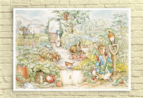 Classic Beatrix Potter Wall Art Beatrix Potter Art Print