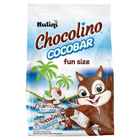 Nutini Chocolino Cocobar 20 x 10g (200g) | Single Chocolate Bars & Bags