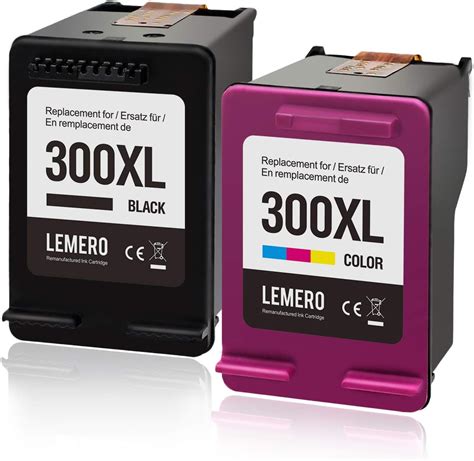 Lemero 300xl Reconditionné Cartouches D Encre Compatibles Pour Hp Deskjet D1660 D2560 D2660