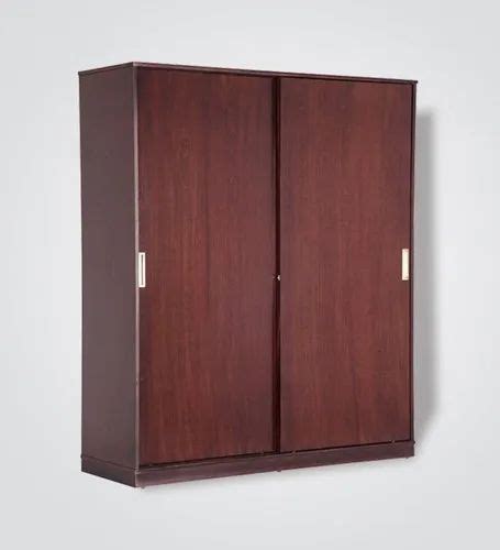 Brown Door Sliding Plywood Wardrobe At Rs Square Feet In