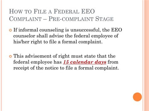 Ppt Navigating The Federal Eeo Process Powerpoint Presentation Free Download Id2659354