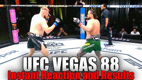 Ufc Vegas Tai Tuivasa Vs Marcin Tybura Reactions And Results