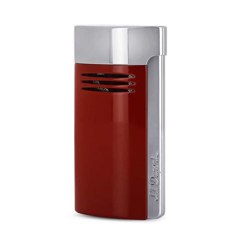 ST Dupont Red And Chrome Megajet Collection Cigar Lighter