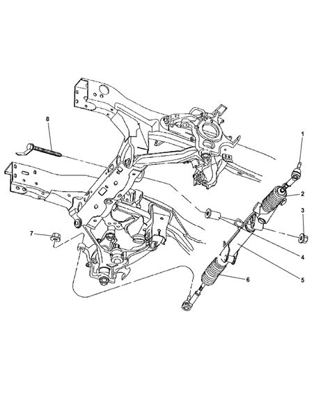 2005 Dodge Dakota Gear Rack Pinion Power Steering