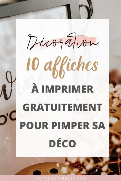 Affiches Imprimer Gratuitement Pour Pimper Votre Destin Affiche