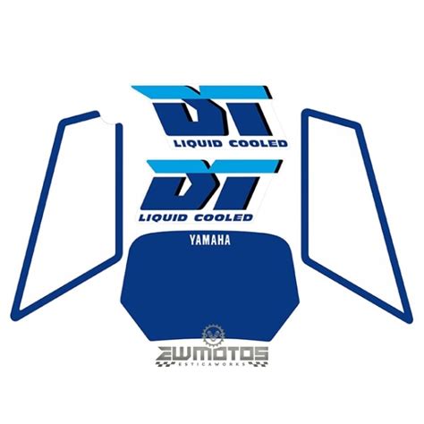 Kit Autocolantes Yamaha Dt 50 Lc Liquid Cooled Azul Ewmotos Peças E