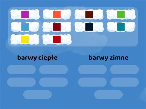 Barwy ciepłe i zimne Group sort