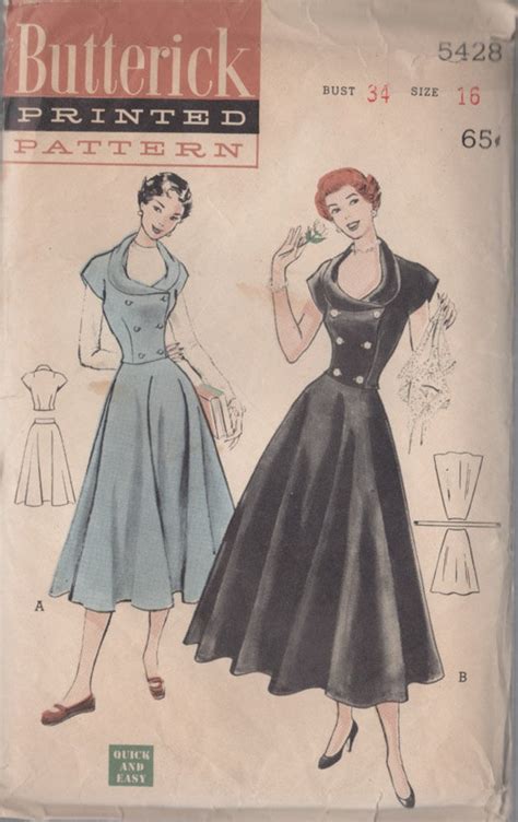 Butterick 5428 A Vintage Sewing Patterns Fandom