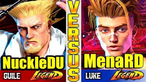 SF6 Guile NuckleDU Vs MenaRD Luke High Level YouTube