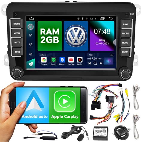 Radio Samochodowe Nawigacja Android Gb Ram Din Vw Seat Skoda