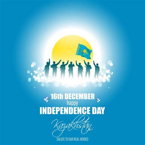 Premium Vector | Vector illustration of happy kazakhstan independence day