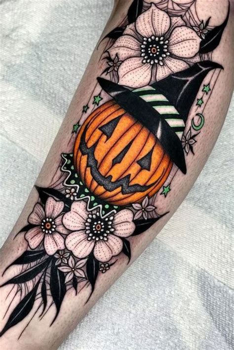 Halloween Inspired Tattoos | Halloween tattoos, Pumpkin tattoo, Tattoos