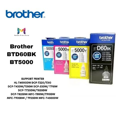 Jual Paket Set Tinta Brother Bt Bk Btd Bk Bt Original