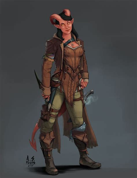 Dnd Female Tieflings Inspirational Rogue Character Tiefling Female