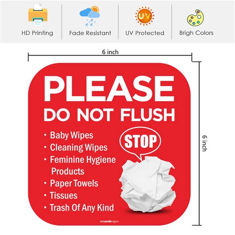 Do Not Flush Signs For Bathroom Do Not Flush Wall Signs Bathroom Decor