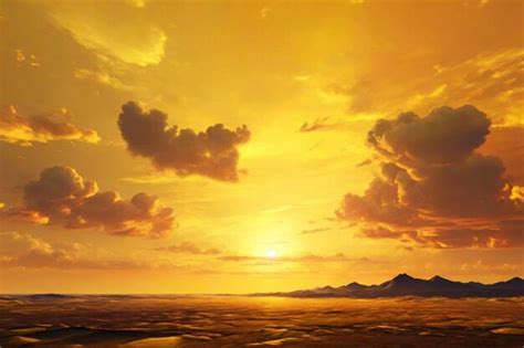 Premium Photo | Yellow Sky Background Sunset Sky Background Yellow Sky ...