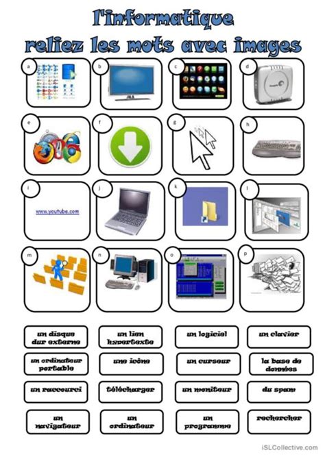 Informatique Fran Ais Fle Fiches Pedagogiques Pdf Doc