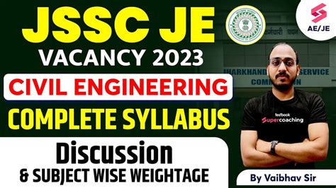 Jssc Je Syllabus Jssc Je Vacancy Jssc Je Civil Syllabus