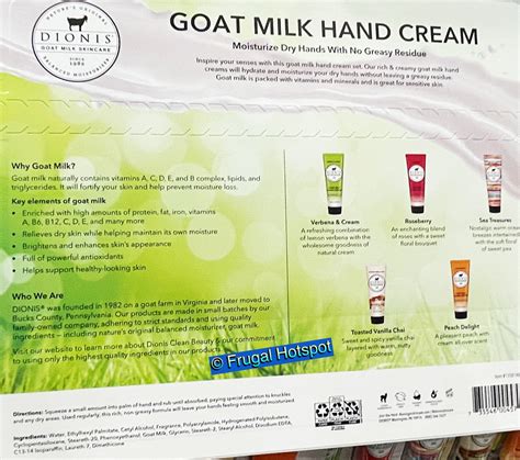 Dionis Goat Milk Hand Cream Costco Sale Frugal Hotspot