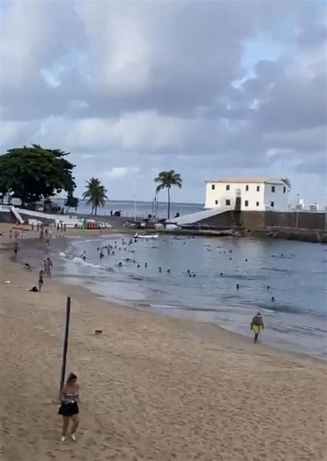 Banhistas Ignoram Decreto E V O Ao Porto Da Barra Bahia No Ar