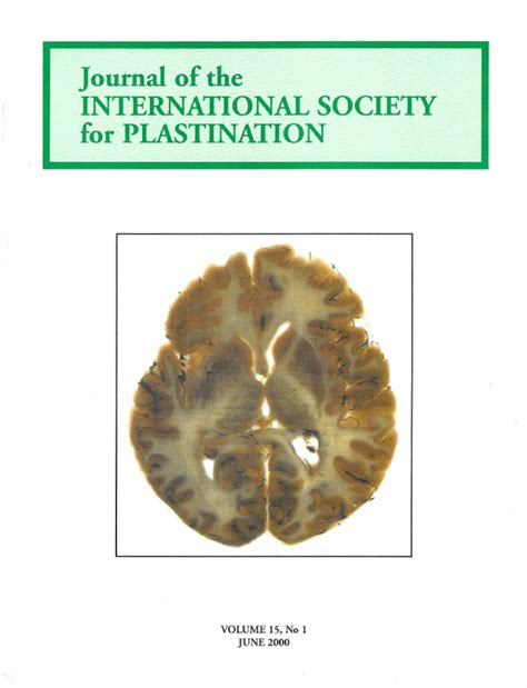 Past Issues The Journal Of Plastination