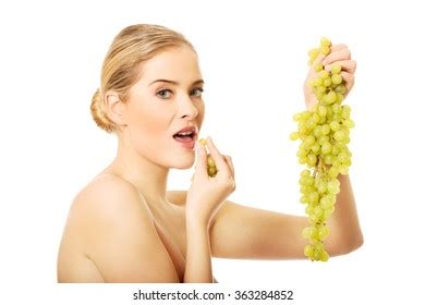 Side View Nude Woman Eating Green Stock Photo Shutterstock