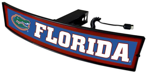 E123855 Fan Mats NCAA Florida Light Up Hitch Cover