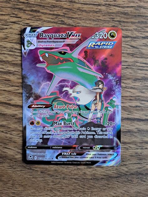 Rayquaza Vmax Csr Tg Trainer Gallery Ultra Rare Silver Tempest Pokemon