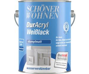 Schöner Wohnen Weißlack Duracryl Weilack stumpfmatt 25 l weiß ab 49 95