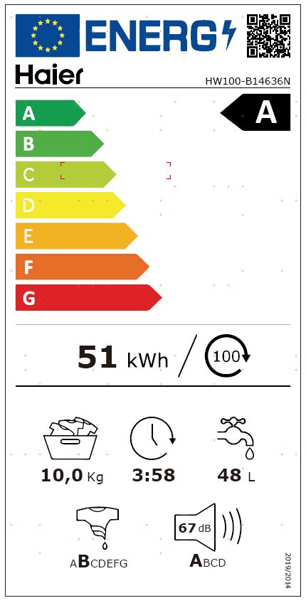 Lave Linge Hublot HAIER HW100B14636N Villatech