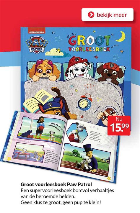 Groot Voorleesboek Paw Patrol Aanbieding Bij BoekenVoordeel 1Folders Nl