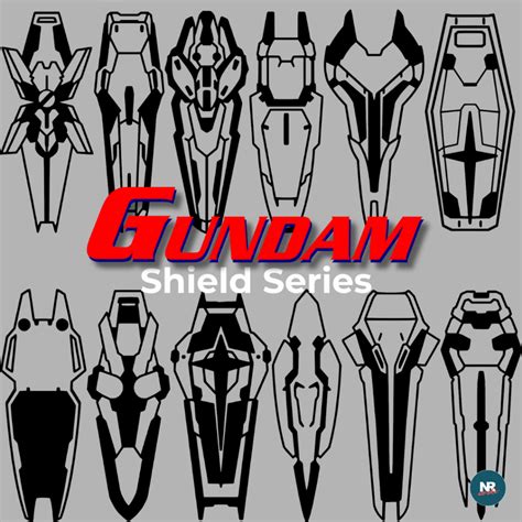 Gundam Shield Series Vinyl Decal Anime Sticker | Shopee Philippines